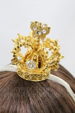 画像3: BABY,THE STARS SHINE BRIGHT / 蝶々王冠ヘッドドレス  ゴールド H-26-08-08-1012-BA-AC-NS-ZH (3)