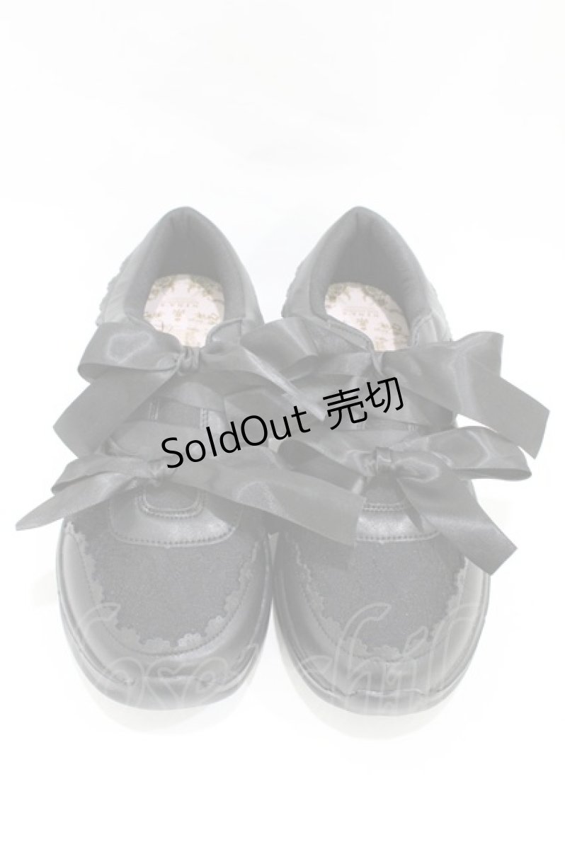 画像1: m petit by misako / NINA’S/スニーカー LL ブラック H-26-08-08-1003-LO-SH-NS-ZH (1)