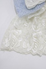 画像2: MR corset / レースリボンカフス  オフ×サックス H-26-08-08-055-GO-ZA-KB-ZH (2)