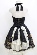 画像3: ATELIER PIERROT / トランププリントベスト風ワンピース  黒 H-26-08-08-006-EL-OP-AK-ZH (3)