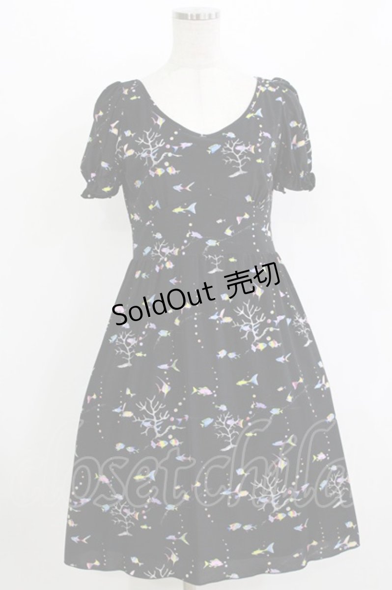 画像1: MILK / Baby Fishワンピース  ブラック H-26-08-08-017-ML-OP-AK-ZH (1)
