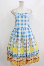画像1: Emily Temple cute / LEMONスワンシューフリルワンピース M ブルー H-26-08-08-003-ET-OP-AK-ZH (1)