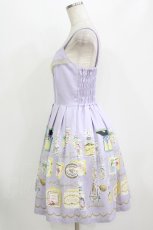 画像2: Emily Temple cute / フレグランスプチローズ付きノースリーブワンピース  パープル H-26-08-08-024-ET-OP-AK-ZH (2)