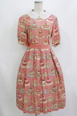 画像1: Jane Marple / Anniversary cakesトリプルカラードレス M アプリコット H-26-08-09-026-JM-OP-AK-ZH (1)