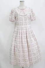 画像1: Melody BasKet / プチシャンテフルールワンピース M ピンク H-26-08-09-031-LO-OP-KB-ZH (1)