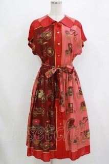 ワ*ベ様 新品　Jane Marple ワンピース　サイズM Jane Marple Dans Le Salon / Hansom cabsワンピース ローズ H-26-08