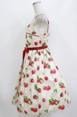 画像2: Emily Temple cute / Dear Strawberryノースリーブワンピース  アイボリー H-26-08-09-032-ET-OP-KB-ZH (2)