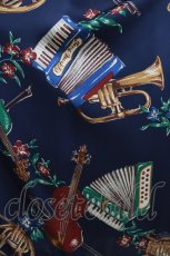 画像4: Jane Marple / 楽器ストラップドレス  ネイビー H-26-08-09-042-JM-OP-KB-ZH (4)
