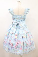 画像2: Angelic Pretty / Happy Garlandジャンパースカート Free サックス H-26-08-09-1024-AP-OP-NS-ZH (2)