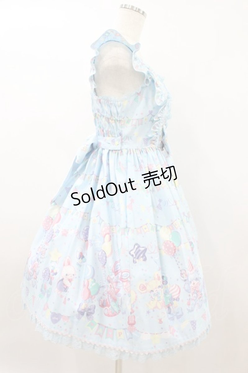 画像3: Angelic Pretty / Happy Garlandジャンパースカート Free サックス H-26-08-09-1024-AP-OP-NS-ZH (3)