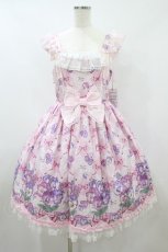 画像1: Angelic Pretty / Lacy Pansyジャンパースカート Free ピンク H-26-08-09-1025-AP-OP-NS-ZH (1)