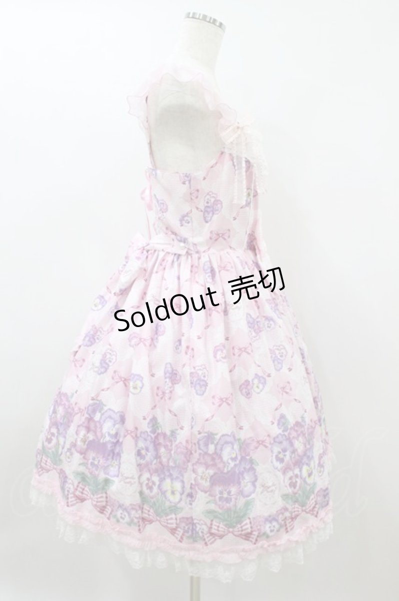 画像3: Angelic Pretty / Lacy Pansyジャンパースカート Free ピンク H-26-08-09-1025-AP-OP-NS-ZH (3)
