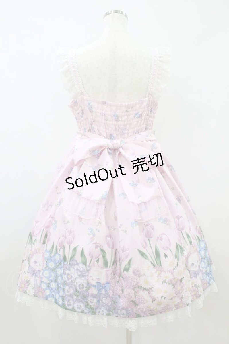 画像2: Angelic Pretty / Flower Kittenジャンパースカート Free ピンク H-26-08-09-1026-AP-OP-NS-ZH (2)