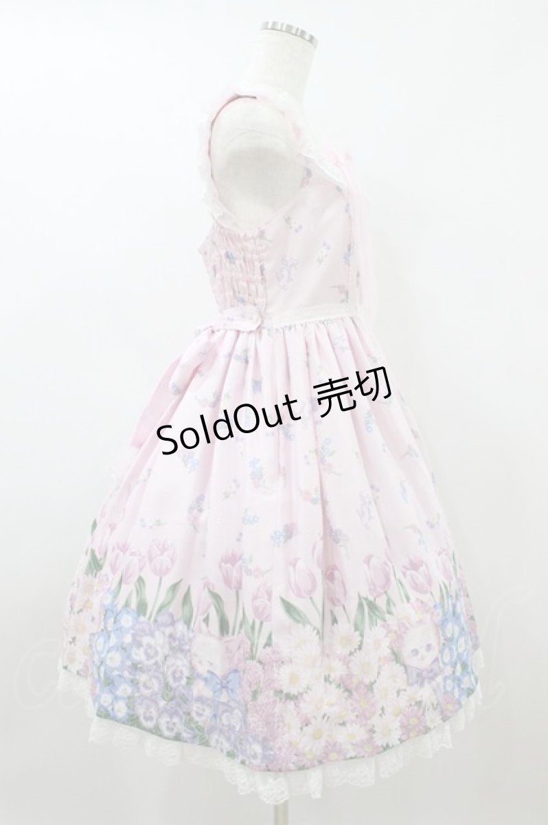 画像3: Angelic Pretty / Flower Kittenジャンパースカート Free ピンク H-26-08-09-1026-AP-OP-NS-ZH (3)