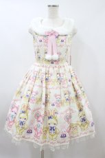 画像1: Angelic Pretty / もこもこTOYSジャンパースカート Free アイボリー H-26-08-09-1027-AP-OP-NS-ZH (1)