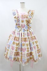 画像1: Angelic Pretty / Sweet Cookie Boxジャンパースカート Free アイボリー H-26-08-09-1028-AP-OP-NS-ZH (1)