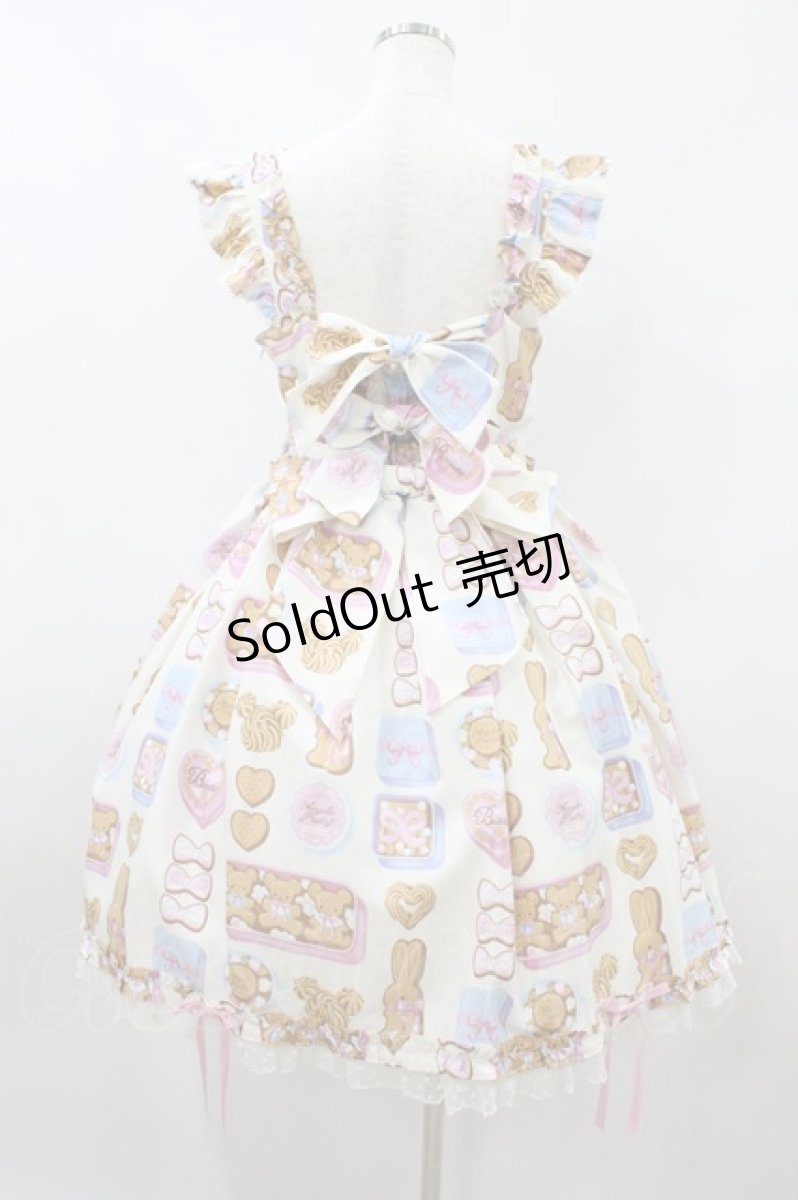 画像2: Angelic Pretty / Sweet Cookie Boxジャンパースカート Free アイボリー H-26-08-09-1028-AP-OP-NS-ZH (2)