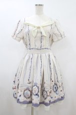 画像1: axes femme / マリン柄チュニック M オフ H-26-08-09-1037-AX-OP-NS-ZH (1)