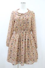 画像1: Amavel / スカラップワンピース Free ベージュ H-26-08-09-1039-CA-OP-NS-ZH (1)