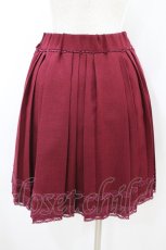 画像2: axes femme / プリーツスカート M ワイン H-26-08-09-1045-AX-SK-NS-ZH (2)