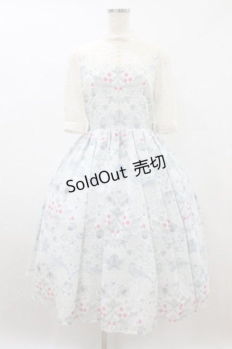画像1: Innocent World / モリス オパールワンピース 表記なし Sax×Beige H-26-08-09-1016-IW-OP-NS-ZH (1)