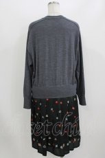 画像3: Jane Marple Dans Le Salon / Knit&Playing cards collaborationドレス M グレー H-26-08-09-051-JM-OP-AK-ZH (3)