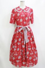 画像1: Jane Marple / Bonjour Millefleursのコレットドレス  ローズ H-26-08-09-007-JM-OP-KB-ZH (1)