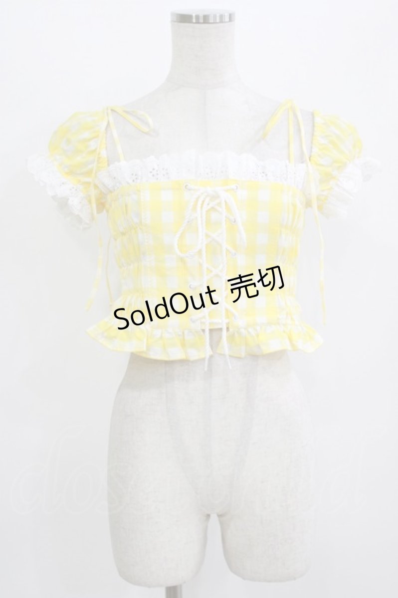 画像1: Katie / DOLORES corset bustier FREE YELLOW H-26-08-09-075-LO-TO-AK-ZH (1)