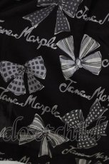 画像4: Jane Marple / Jane's drawingのトロンプルイユドレス M アイボリー×ブラック H-26-08-09-009-JM-OP-KB-ZH (4)