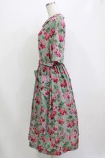 画像2: Jane Marple Dans Le Salon / Winter cherries day dress  ミント H-26-08-09-010-JM-OP-KB-ZH (2)