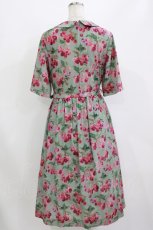 画像3: Jane Marple Dans Le Salon / Winter cherries day dress  ミント H-26-08-09-010-JM-OP-KB-ZH (3)