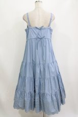 画像3: Jane Marple Dans Le Salon / Typewriter lace tiered dress  ブルー H-26-08-09-012-JM-OP-KB-ZH (3)