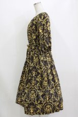 画像2: Jane Marple Dans Le Salon / Marie Antoinette drawstring sleeve dress M ブラウン H-26-08-09-017-JM-OP-AK-ZH (2)