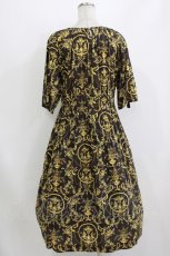 画像3: Jane Marple Dans Le Salon / Marie Antoinette drawstring sleeve dress M ブラウン H-26-08-09-017-JM-OP-AK-ZH (3)