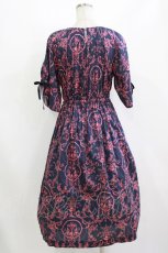 画像3: Jane Marple Dans Le Salon / Marie Antoinette drawstring sleeve dress Free ネイビー H-26-08-09-019-JM-OP-AK-ZH (3)