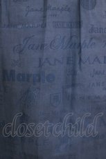 画像4: Jane Marple / Sheer logosスクエアドレス  ブルー H-26-08-09-022-JM-OP-KB-ZH (4)