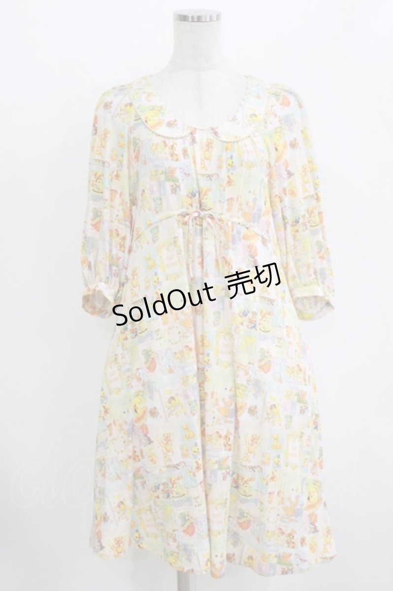 画像1: franche lippee black / オリプリワンピース M ピンク/スノーアンティーク H-26-08-10-031-LO-OP-NS-ZH (1)