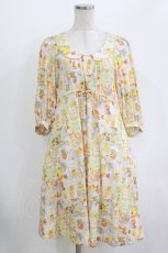画像1: franche lippee black / オリプリワンピース M ピンク/スノーアンティーク H-26-08-10-031-LO-OP-NS-ZH (1)