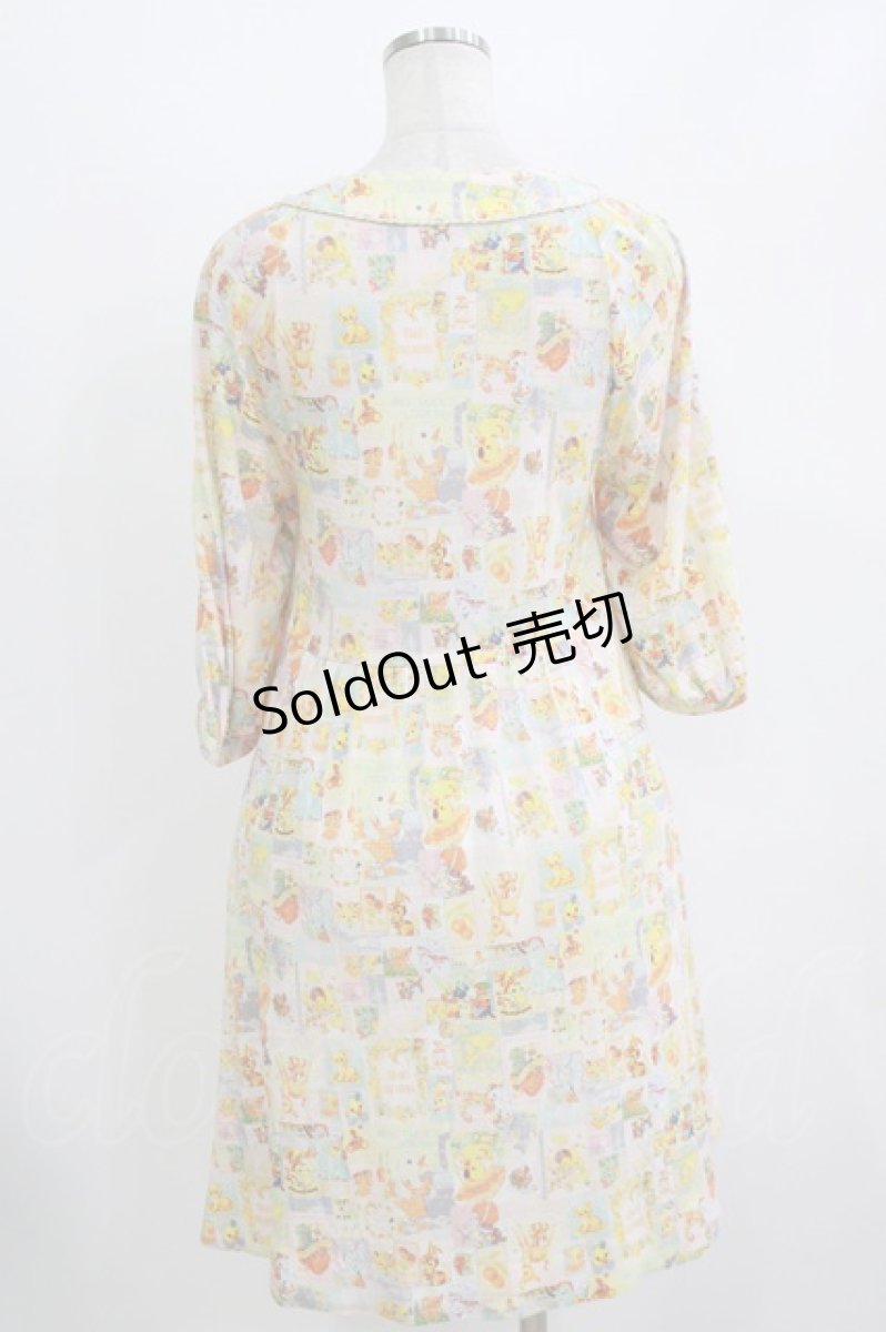 画像3: franche lippee black / オリプリワンピース M ピンク/スノーアンティーク H-26-08-10-031-LO-OP-NS-ZH (3)