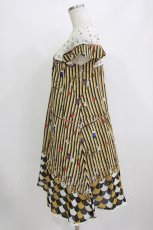 画像2: Cherir la femme / オリプリワンピース M ストライプ/バースデー H-26-08-10-034-LO-OP-NS-ZH (2)