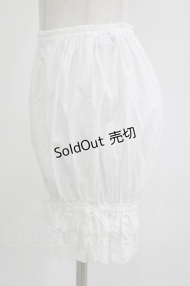 画像2: BABY,THE STARS SHINE BRIGHT / チェリーレースドロワーズ Free 白 H-26-08-10-045-BA-PA-NS-ZH (2)