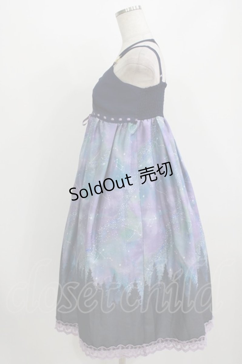 画像2: axes femme POETIQUE / ミルキーウェイキャミワンピース M ネイビー H-26-08-10-005-AX-OP-NS-ZH (2)