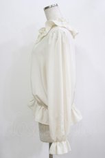 画像2: m petit by misako / フリルペプラムブラウス 4L アイボリー H-26-08-10-051-LO-BL-NS-ZH (2)