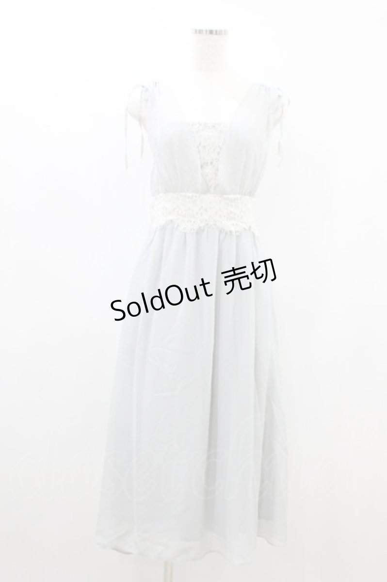 画像1: an another angelus / シフォンワンピース Free ブルーグレー H-26-08-10-1013-CA-OP-NS-ZH (1)