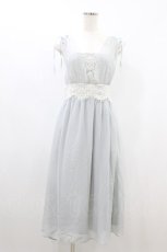 画像1: an another angelus / シフォンワンピース Free ブルーグレー H-26-08-10-1013-CA-OP-NS-ZH (1)