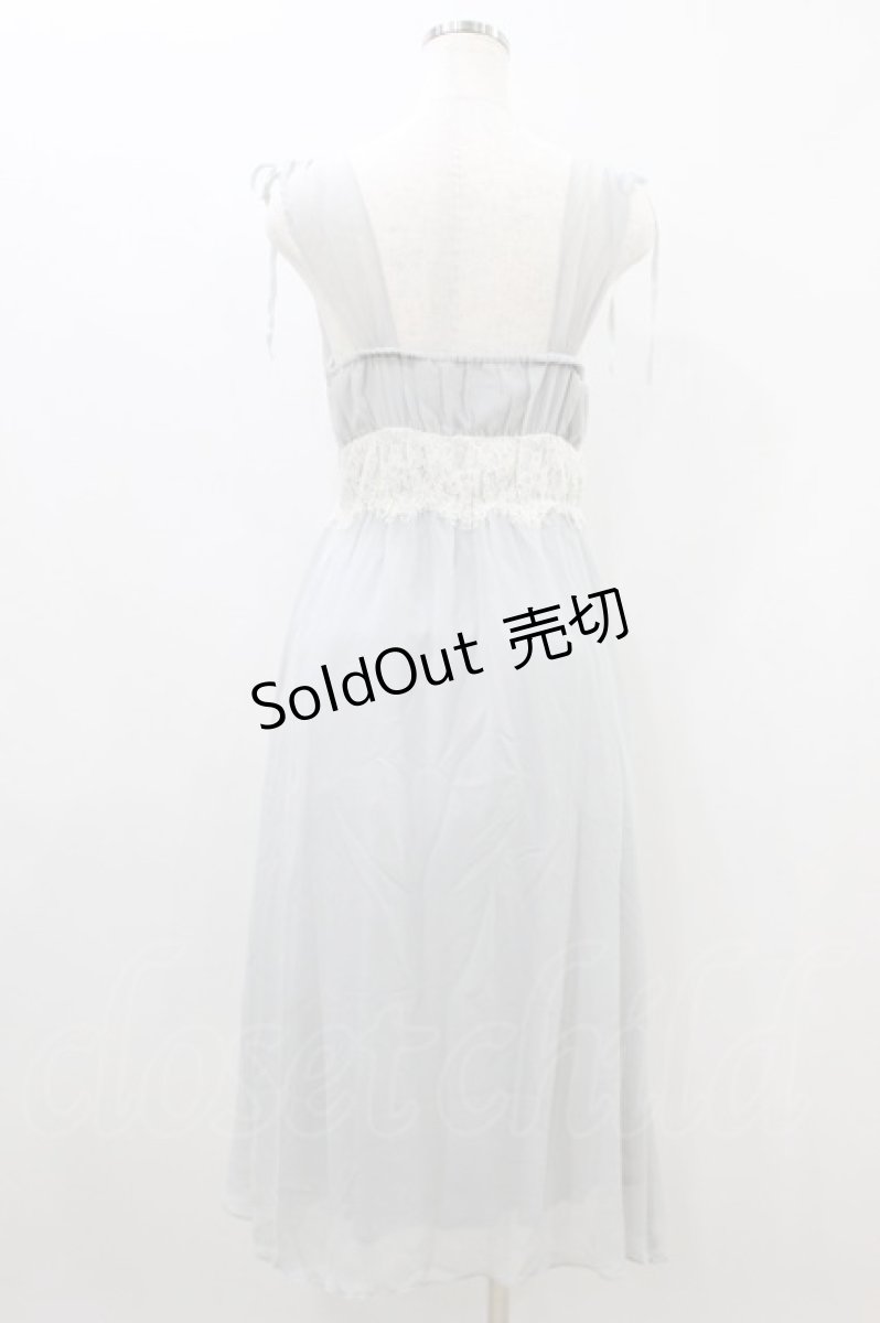 画像2: an another angelus / シフォンワンピース Free ブルーグレー H-26-08-10-1013-CA-OP-NS-ZH (2)