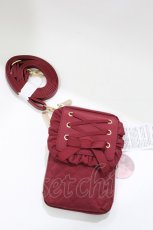 画像1: m petit by misako / AM*レースアップSLD  レッド H-26-08-10-1035-LO-BG-NS-ZH (1)