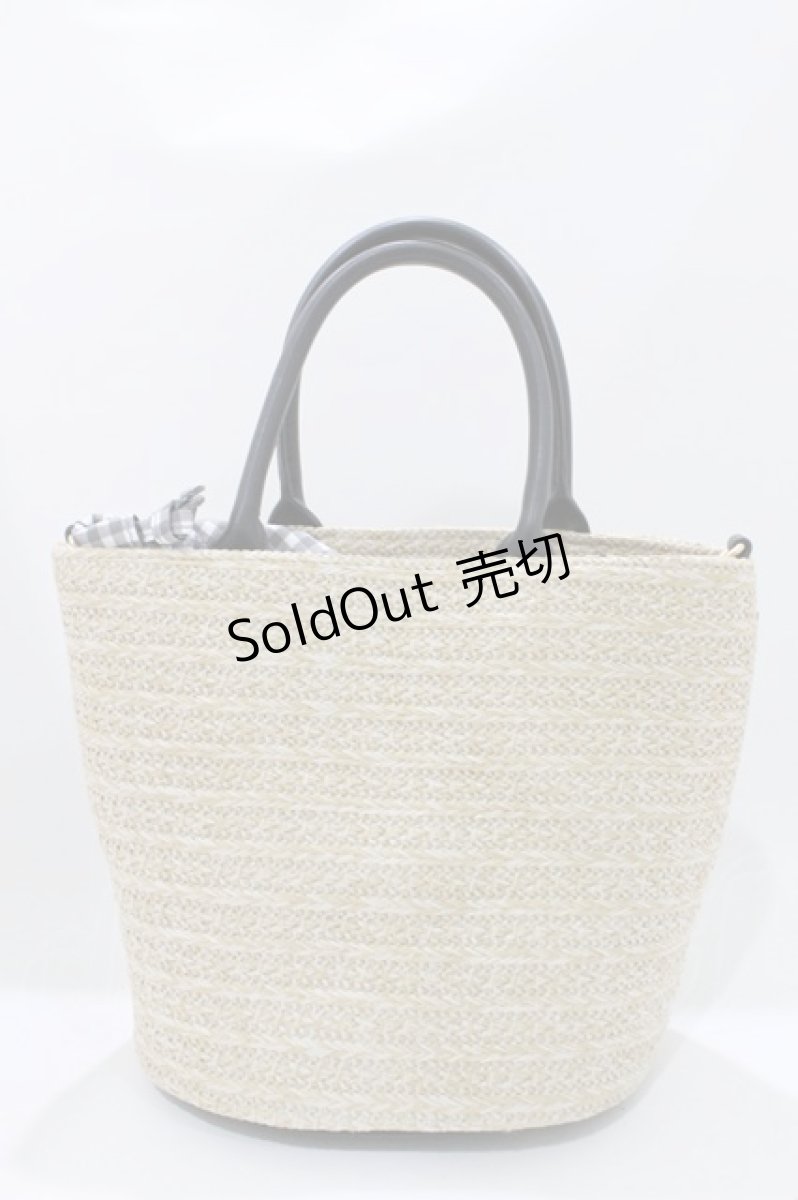 画像2: m petit by misako / サンリオキャラクターズコラボ/AM*2Wリボンバッグ  オフ/ブラック H-26-08-10-1038-LO-BG-NS-ZH (2)