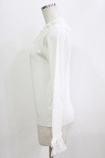 画像2: axes femme kawaii / レーシーフリルニットプル M 白 H-26-08-10-057-AX-TO-NS-ZH (2)