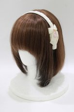 画像1: m petit by misako / マロンクリーム/リボンカチューシャ  アイボリー H-26-08-10-073-LO-AC-NS-ZH (1)